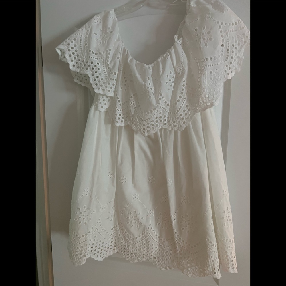 ASOS white off the shoulder dress